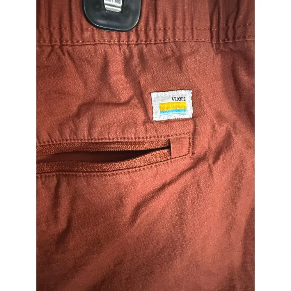 Vuori Ripstop Organic Cotton Shorts Mens XL V370 Elastic Hiking Cargo Athletic - Picture 12 of 12